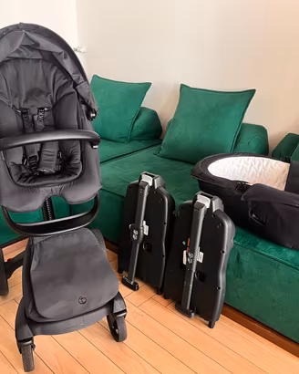 Trio Stokke Xplory X + 2 basi isofix