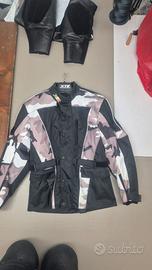Giacca da moto in cordura taglia XL mimetica