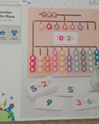 Matematica Montessori legno 