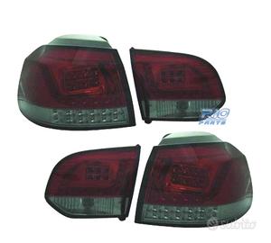 FANALI VOLKSWAGEN VW GOLF 6 08-12 LED ROSSO/CRONO 
