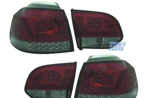 FANALI VOLKSWAGEN VW GOLF 6 08-12 LED ROSSO/CRONO 