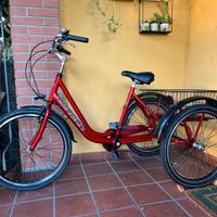BICI ALLUMINIO 24” TRE RUOTE TRICICLETTA adulto