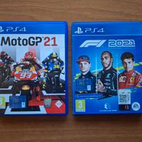 MotoGP 21 e F1 2021 per PS4 e PS5