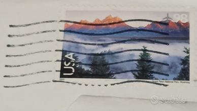 6 Francobolli Airmail USA Scenic LandascapeAmerica