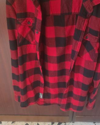 H&M Camicia a quadri cotone ragazzo 14+  rossa e