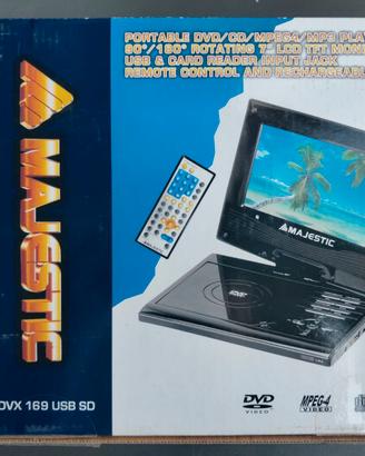 Lettore DVD Portatile Majestic DVX 169 USB SD