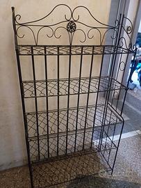 Etagere scaffale più ripiani richiudibile ferro.