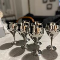 set 6 calici in acciaio Zepter