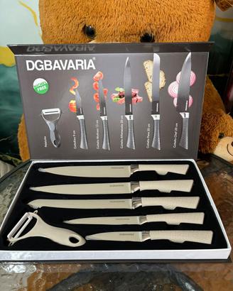 Set da 6 Coltelli inox DGBAVARIA tortora o beige