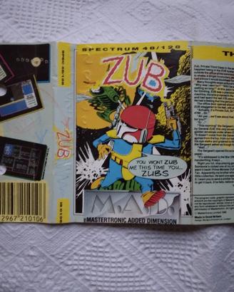Copertina Zub, per Sinclair Zx Spectrum 128k