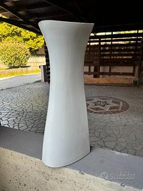 Colonna per lavabo in ceramica bianca