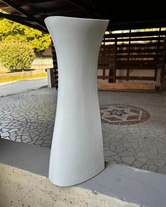 Colonna per lavabo in ceramica bianca
