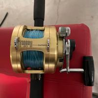 Mulinello Shimano Tiagra 20A montato su una canna