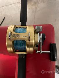 Mulinello Shimano Tiagra 20A montato su una canna