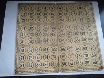 Gioco della Tombola anni 30 