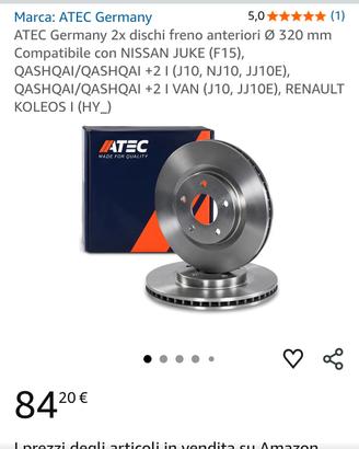 dischi anteriori nissan