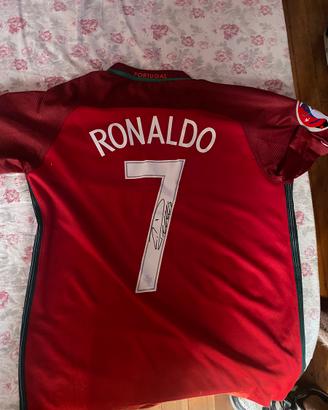 Maglia autografata di cr7