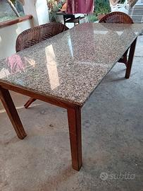 tavolo lungo base Marmo