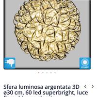 Lampada sfera led Nuova Mai aperta