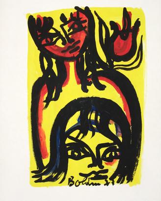 Gustavo Boldrini 1977 originale - Maternità giallo