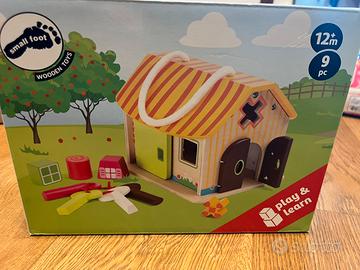 CASETTA LEGNO GIOCO BAMBINI 12+