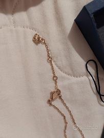Catenina Swarovski con pietra fumé
