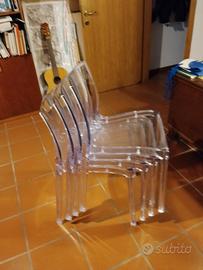sedie in policarbonato tradparenti