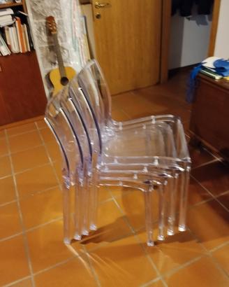 sedie in policarbonato tradparenti