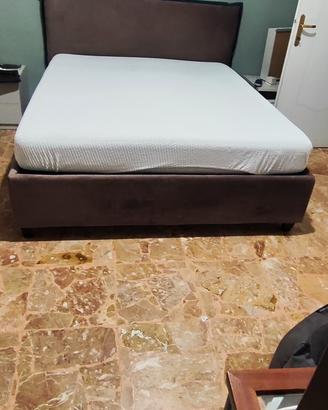 letto contenitore  + materasso ortopedico 