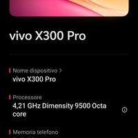 Vivo X300 pro 512 GB 