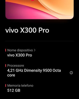 Vivo X300 pro 512 GB 