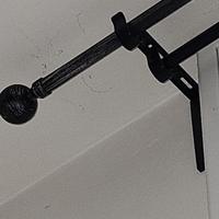 Doppio bastone tenda nero