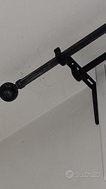 Doppio bastone tenda nero