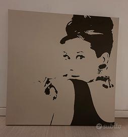 Tela 100x100 Audrey Hepburn