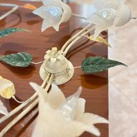 Lampadari a plafone ferro battuto con folglie