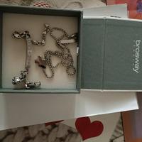 collana con croce+ bracciale 