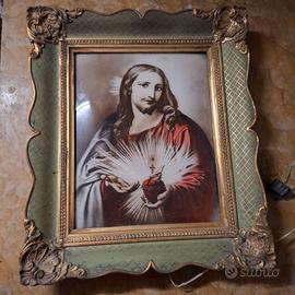 FIMAR SACRO CUORE DI GESÙ CON CORNICE E LUCE 