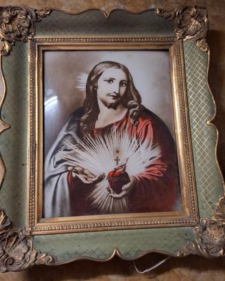 FIMAR SACRO CUORE DI GESÙ CON CORNICE E LUCE 