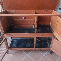 Gabbia conigli legno