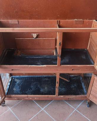 Gabbia conigli legno