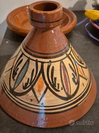 Tajine Marocchino Terracotta Rotondo 