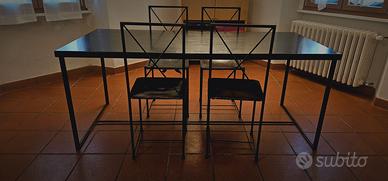 Tavolo e sedie Moka di Flexform