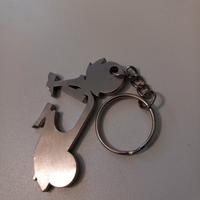 portachiavi Vespa artigianale acciaio INOX 316