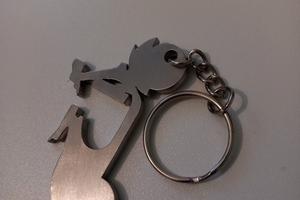 portachiavi Vespa artigianale acciaio INOX 316