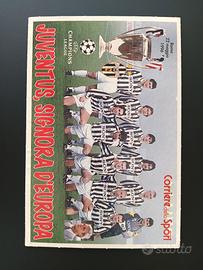 Cartolina Juventus Champions 1996