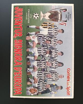 Cartolina Juventus Champions 1996