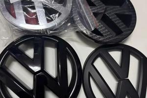logo loghi GTi GTD golf polo volkswagen nero lucid