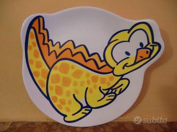 Piatto ceramica Tartasauri giallo per giglio
