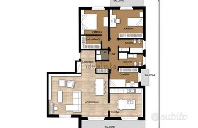 Luminoso trilocale arredato - San Leonardo