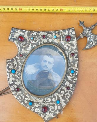 Antica cornice porta foto